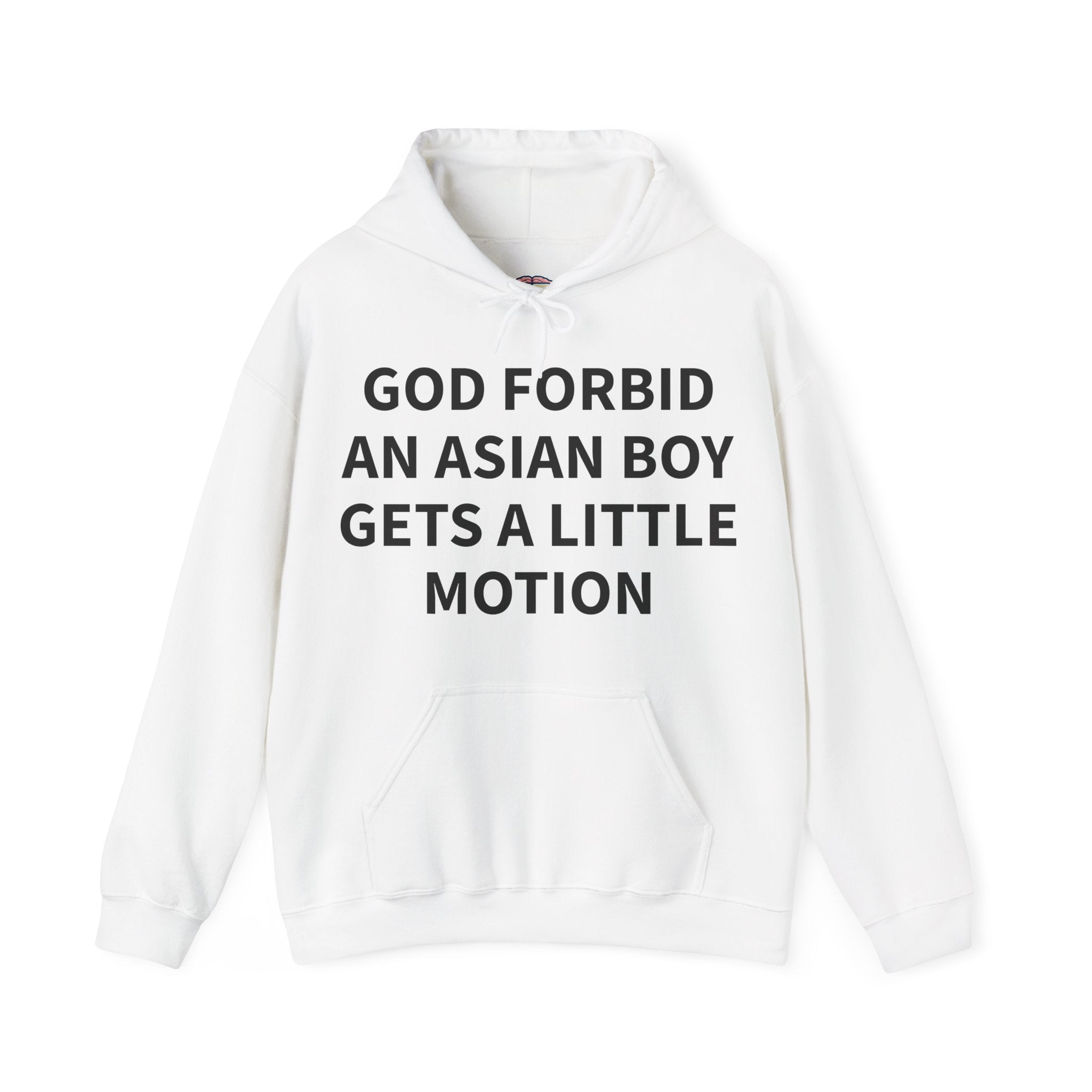 "GOD FORBID AN ASIAN BOY GETS A LITTLE MOTION" Hoodie